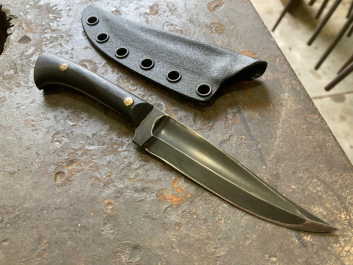 Three finger kard, black micarta