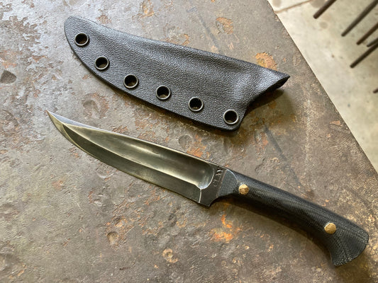 Three finger kard, black micarta