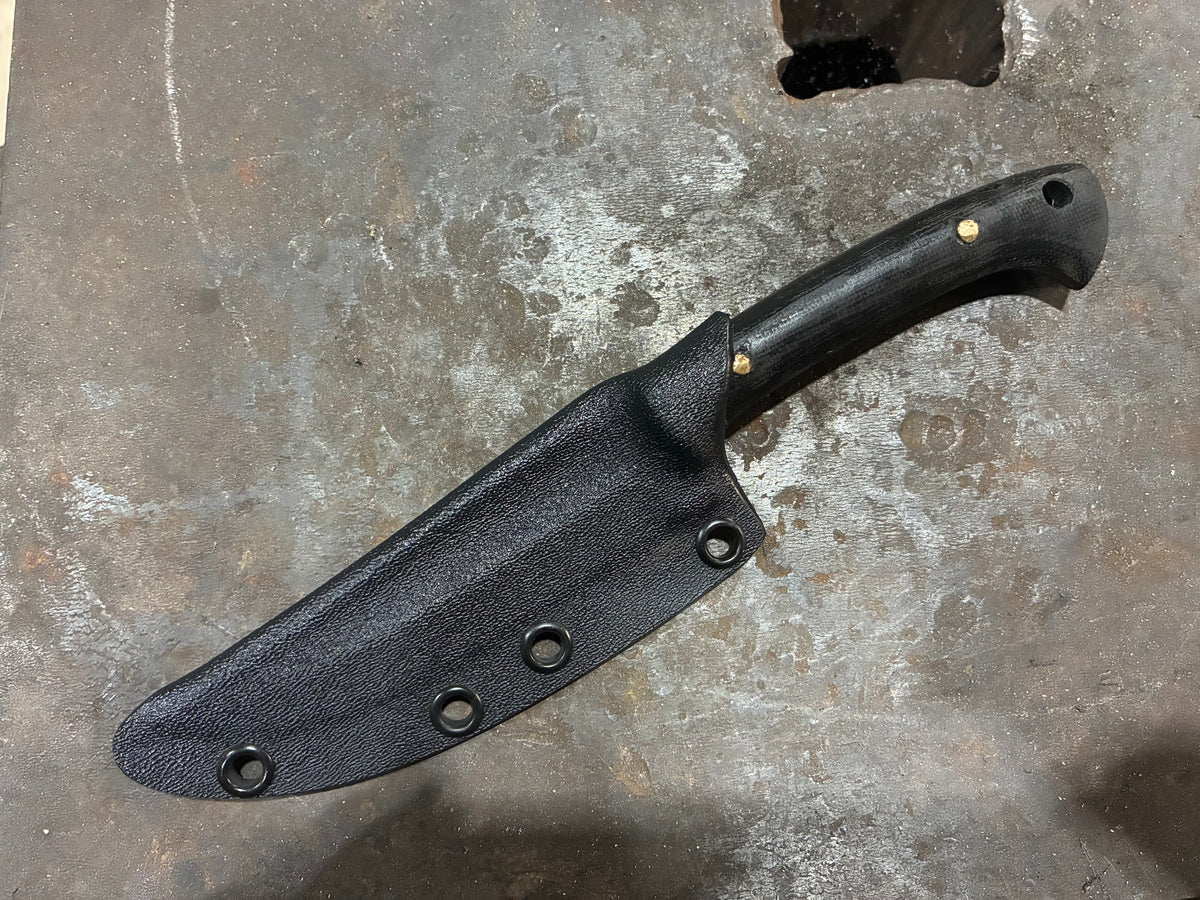 Four Finger Kard, Black Micarta, with Lanyard Hole