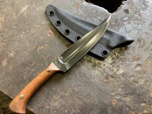 Kard, three finger grip, natural micarta handle