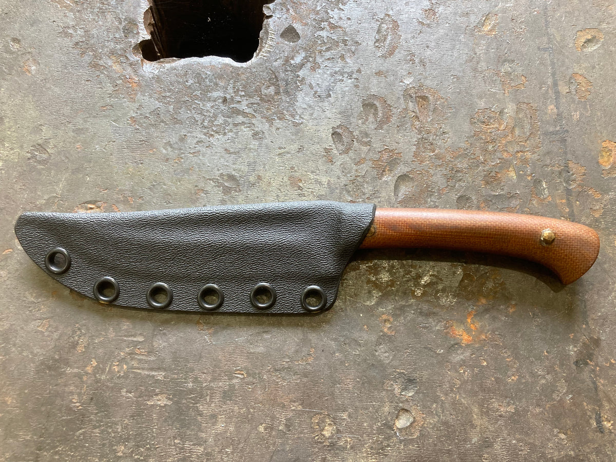 Four finger kard, natural micarta