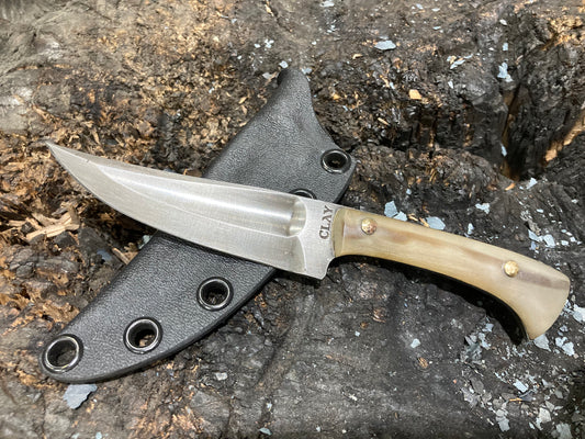 Rams Horn Handled Three Finger Kard Shard